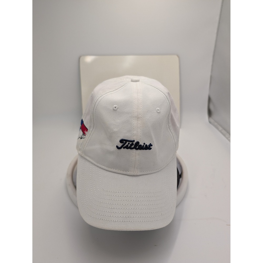 Titleist Golf Hat Mens White Pinehurst 1895 North Carolina Adjustable Strapback